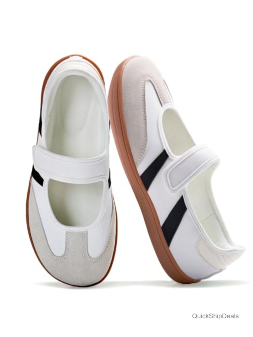 Barezoey Women's Wide Toe Box Mary Jane Flat - Zero Drop Slip-On Comfort